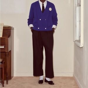 Bode Double-Breasted Cardigan - Ultramarine